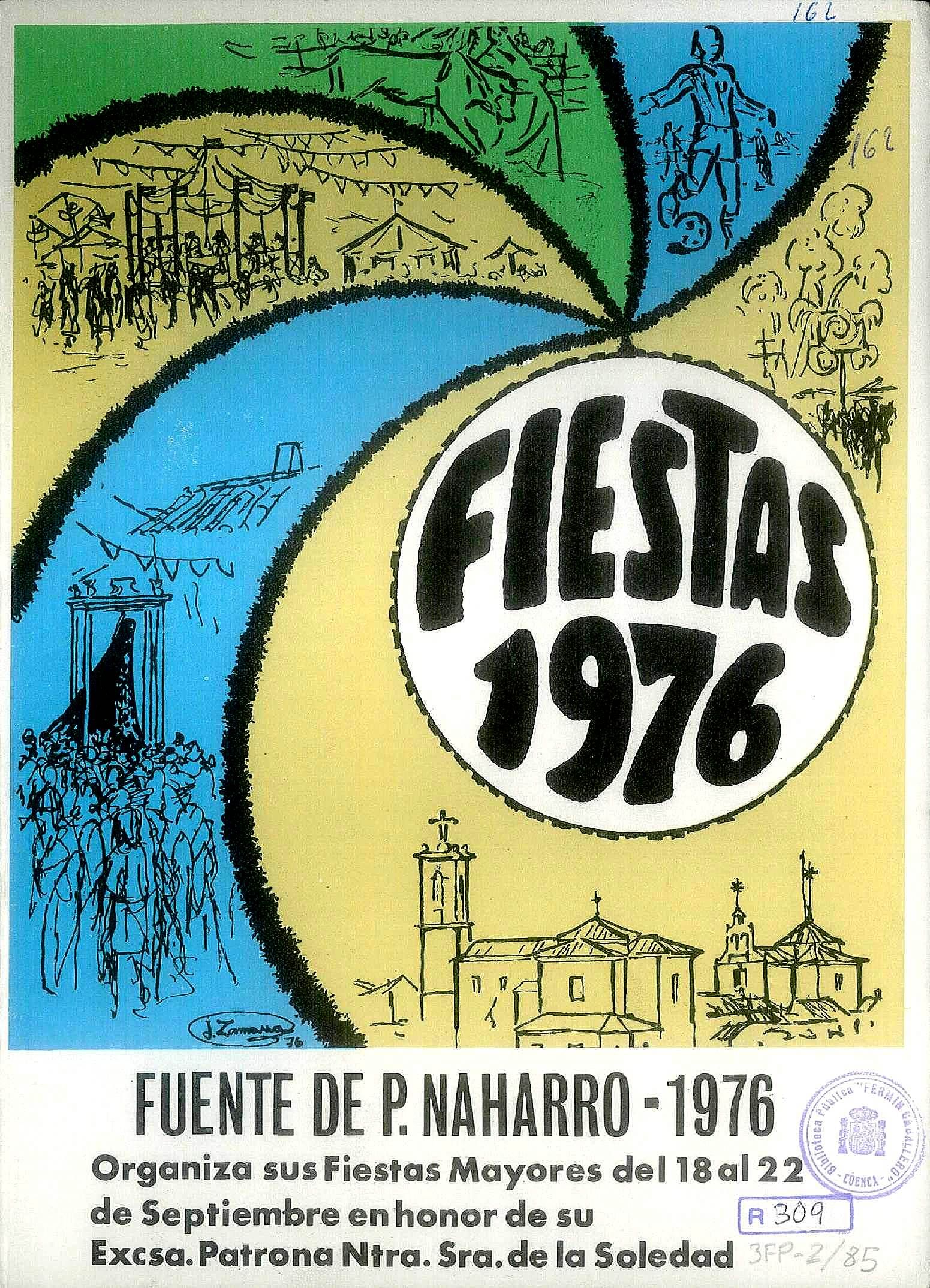Fiestas patronales en honor a Nuestra Señora de la Soledad 1976 Fuente de Pedro Naharro